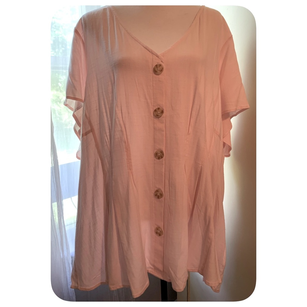 PLUS Torrid button down blouse